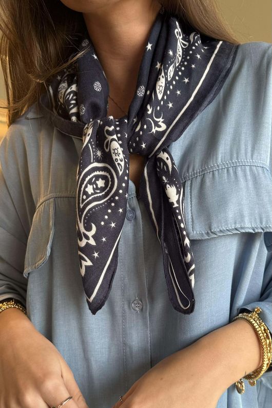 Sloane Star Classic Bandana Navy